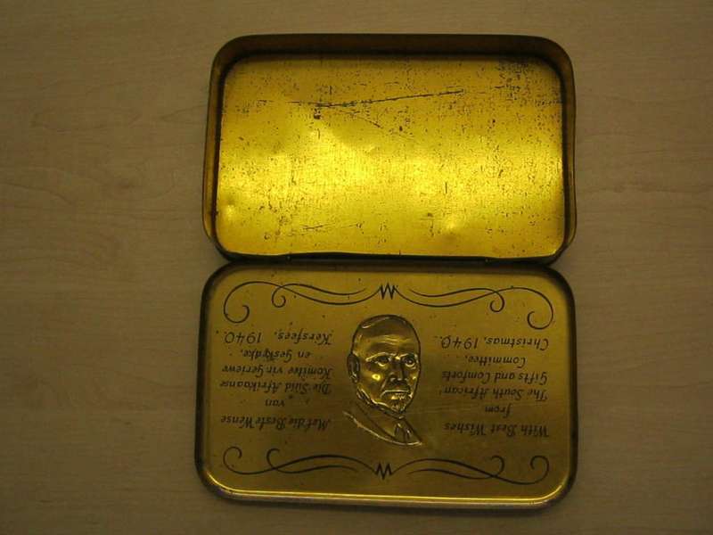 WW 2 SA gift tin.